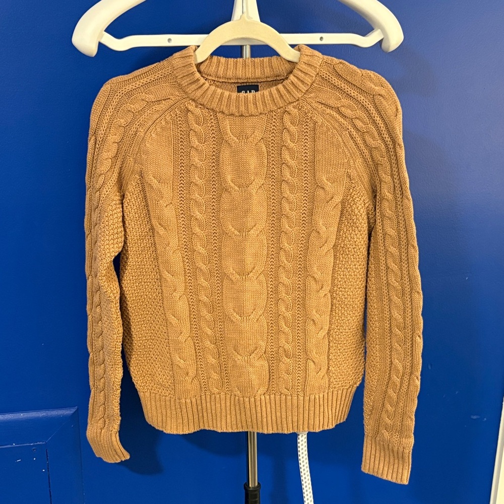 GAP Women's Cable Knit Sweater - Tan